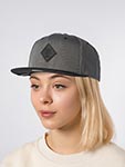 Бейсболка DJINNS арт. 6P SB SkyNylon (темно-серый / черный)